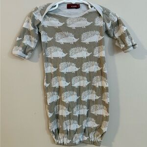 Baby Hedgehog Print Sleep Gown - 0-3 months